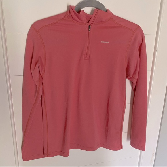 Patagonia Other - PATAGONIA Girls Large Pink Quarter Zip Capilene Polartec